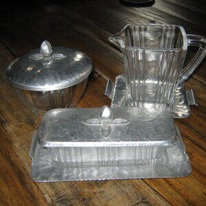 Southern Living Vintage Collection, Sugar, Creamer & Butter Dish.